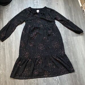 Ingrid & Isabel Maternity Black Dress with Star Accents, Size XS